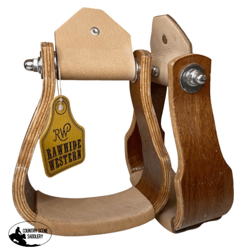 22168 – Wooden stirrup with leather foot pad