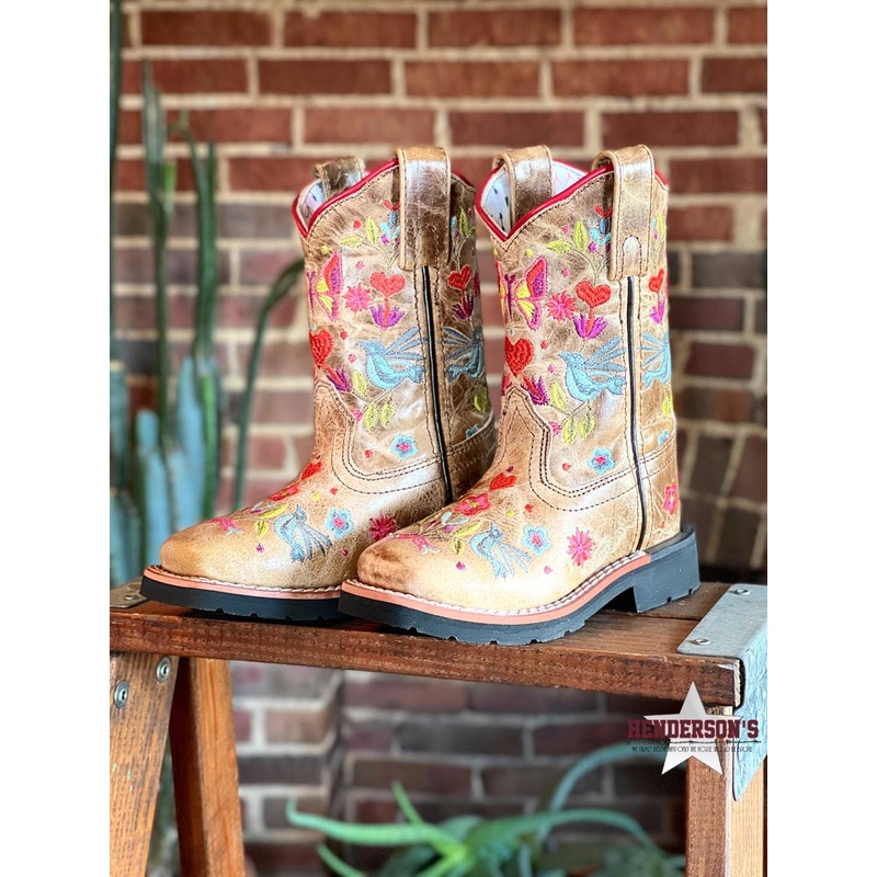Girl’s Fleur Embroidered Boots by Dan Post