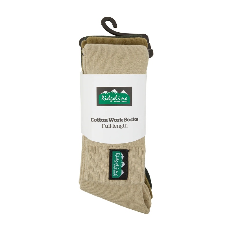 Ridgeline Cotton Full Length Work Socks