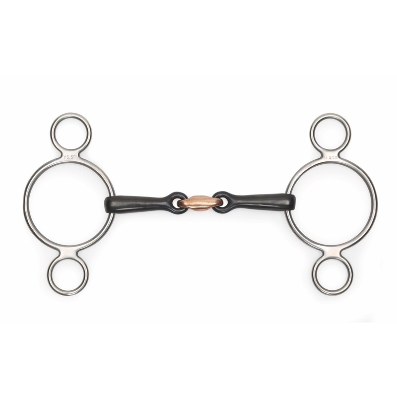 Black Sweet Iron Two Ring Gag