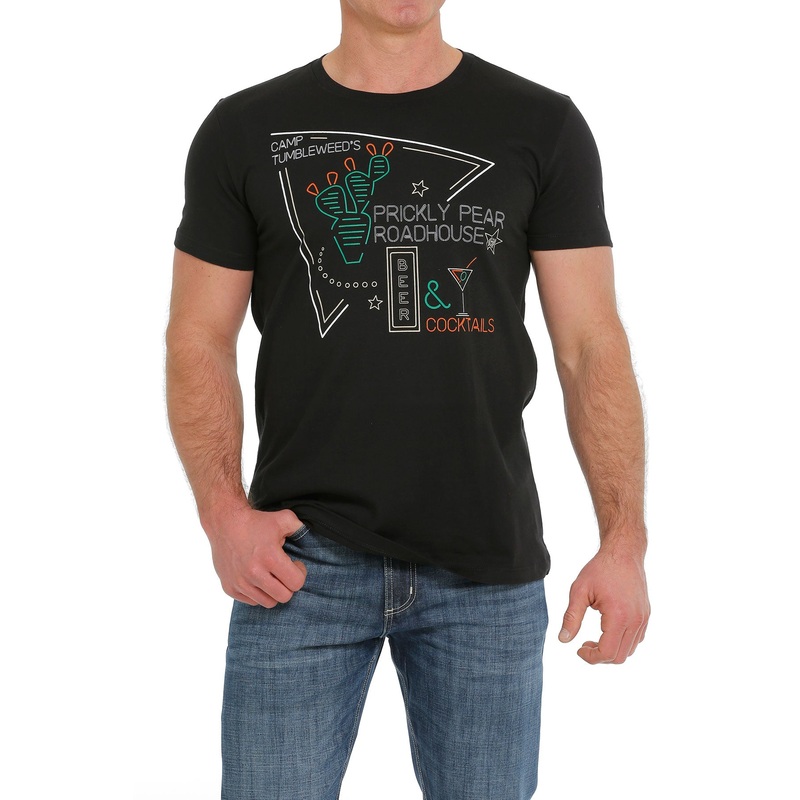 Cinch Black Tee Mens