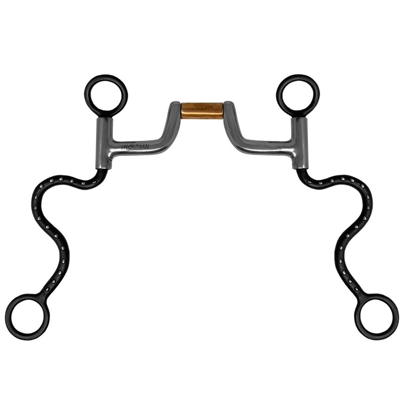 Showman Medium S Shank Copper Hinge Port Bit