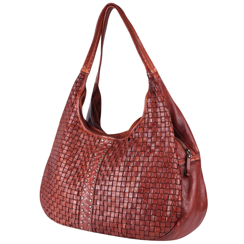 Spaghetti Western Swc189Cg Tote Vintage Handmade Drum Dyed Genuine European Cowhide Leather Women Bag WesternHandbagPurse