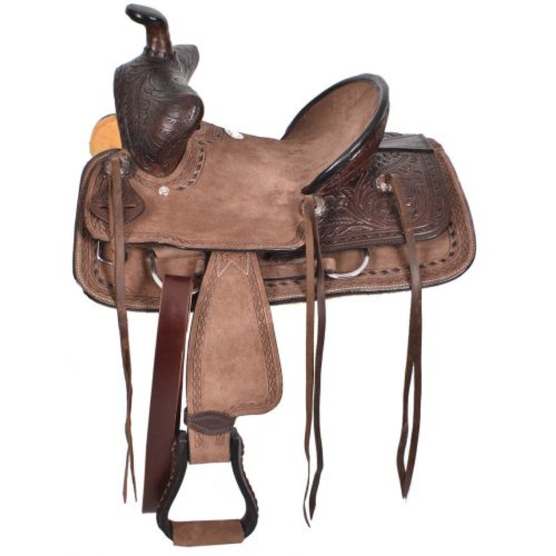 10″ Double T Youth Hard Seat Bear Trap Style Saddle #1584110