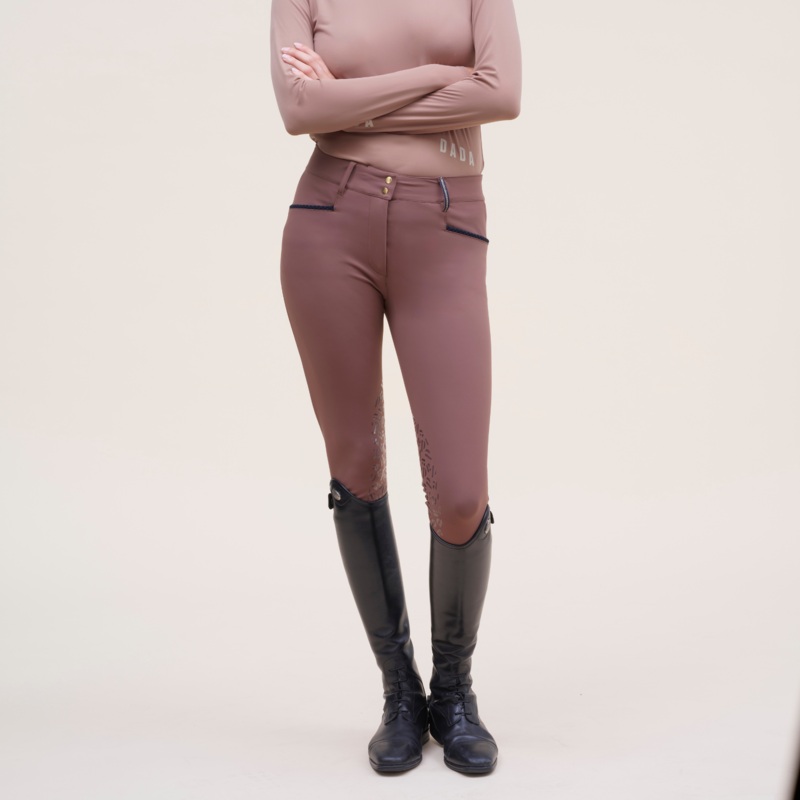 Dada Sport Giovani Grip Ladies Knee Grip Breeches, Coffee