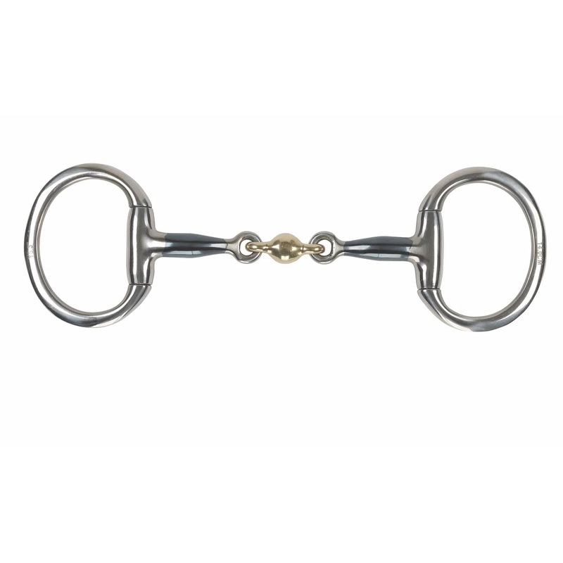 Shires Blue Sweet Flat Eggbutt with Lozenge Bit