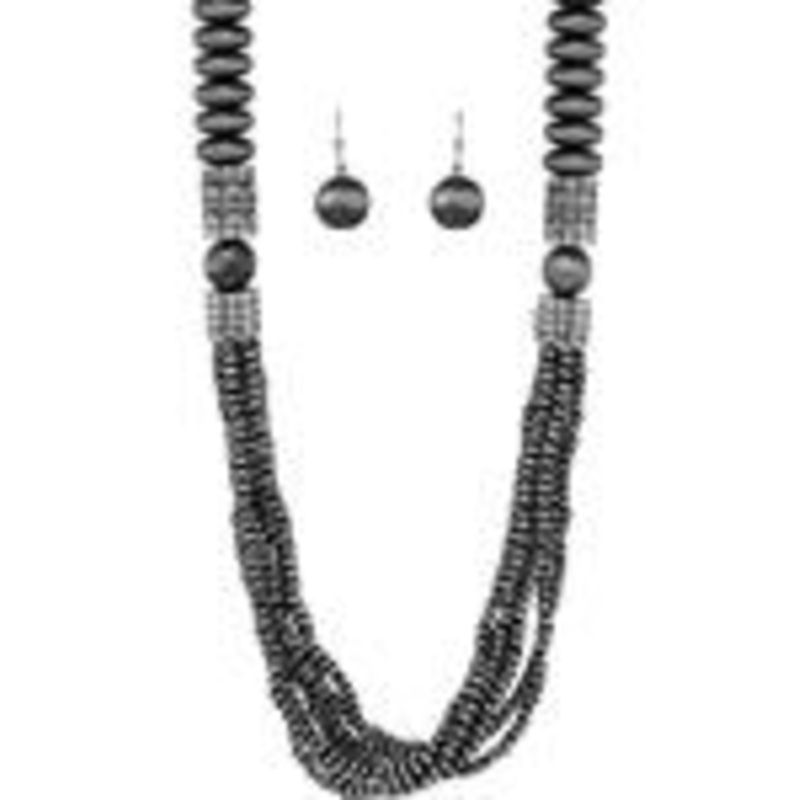 Western Navajo Pearl Necklace Set