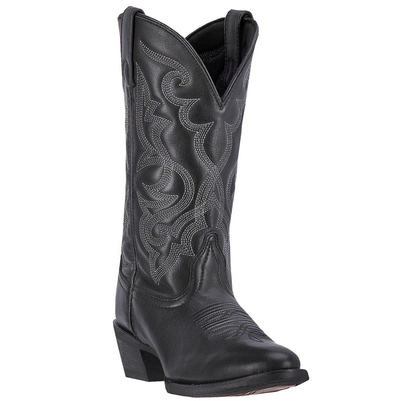 51110 Laredo Women’s Maddie Leather Western Cowboy Boot Black