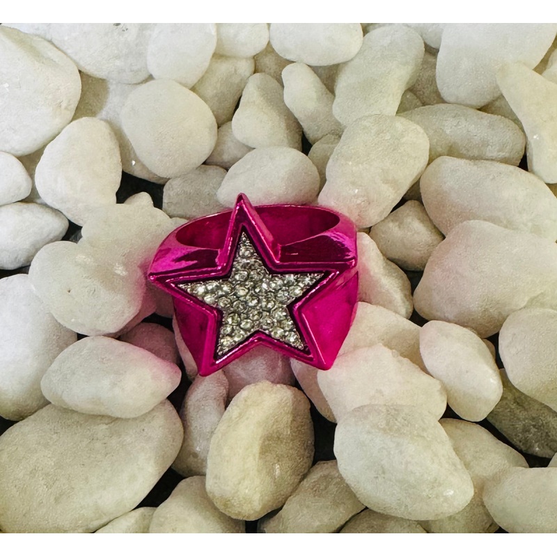 Magenta Star Ring