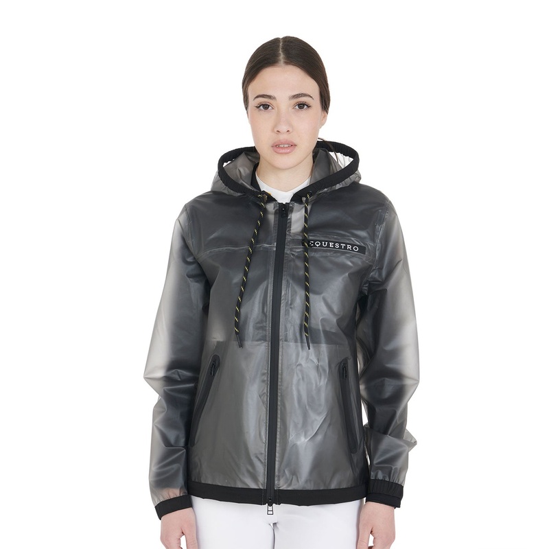Womens Transparent Technical Rain Coat