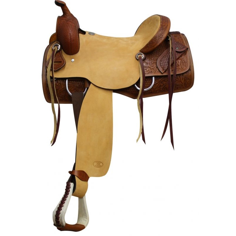 16″ Circle S Ranch Cutter Style Hardseat Saddle