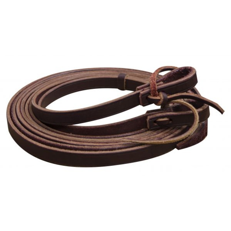 #19071: Showman 8ft Argentina Cowhide Leather Split Reins