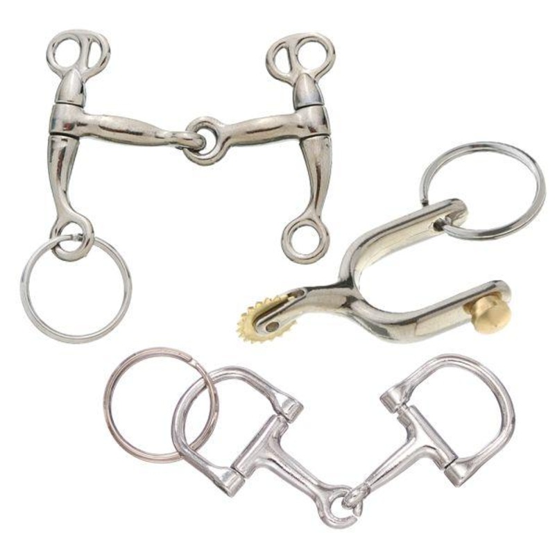 6 Pack Bit and Spur Keychains