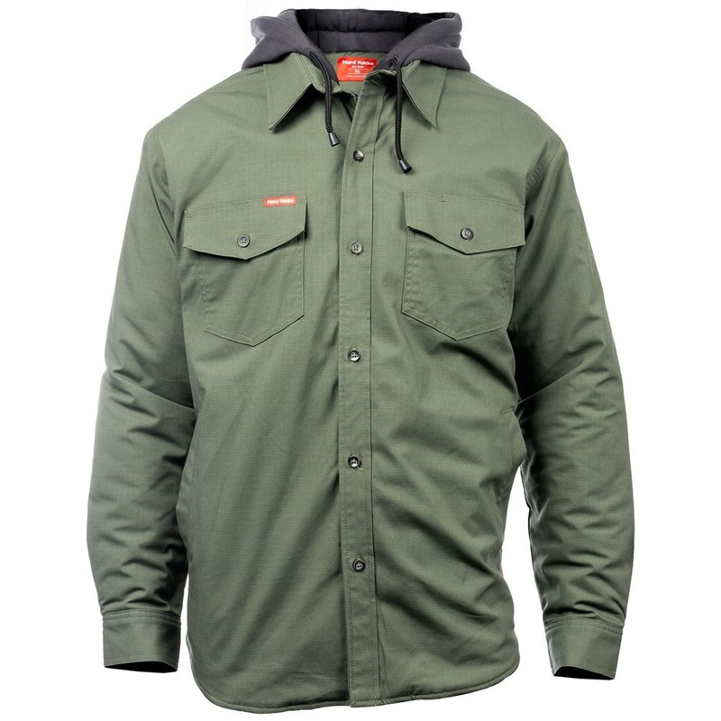 Hard Yakka Men Quilted Solid Shacket