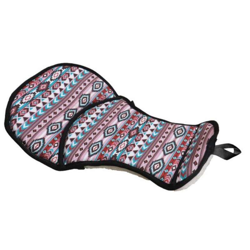 #22978: Showman  Navajo print seat saver with fleece bottom