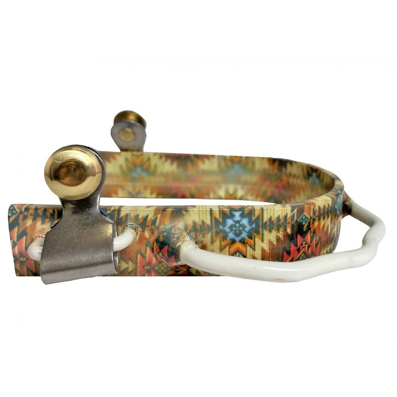 Showman Ladies Size Southwest Stainless Steel Bumper Spur