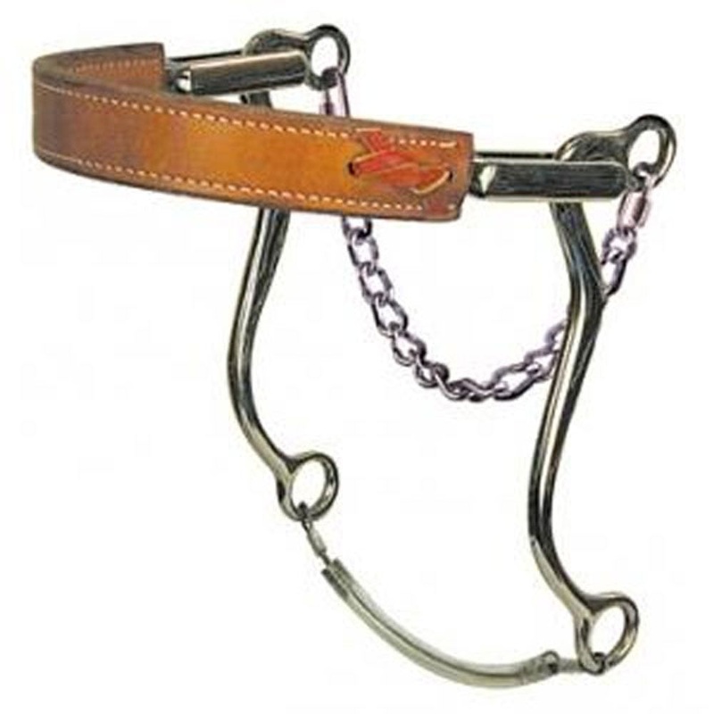 951 Reinsman Mechanical Hackamore Flat Leather Nose