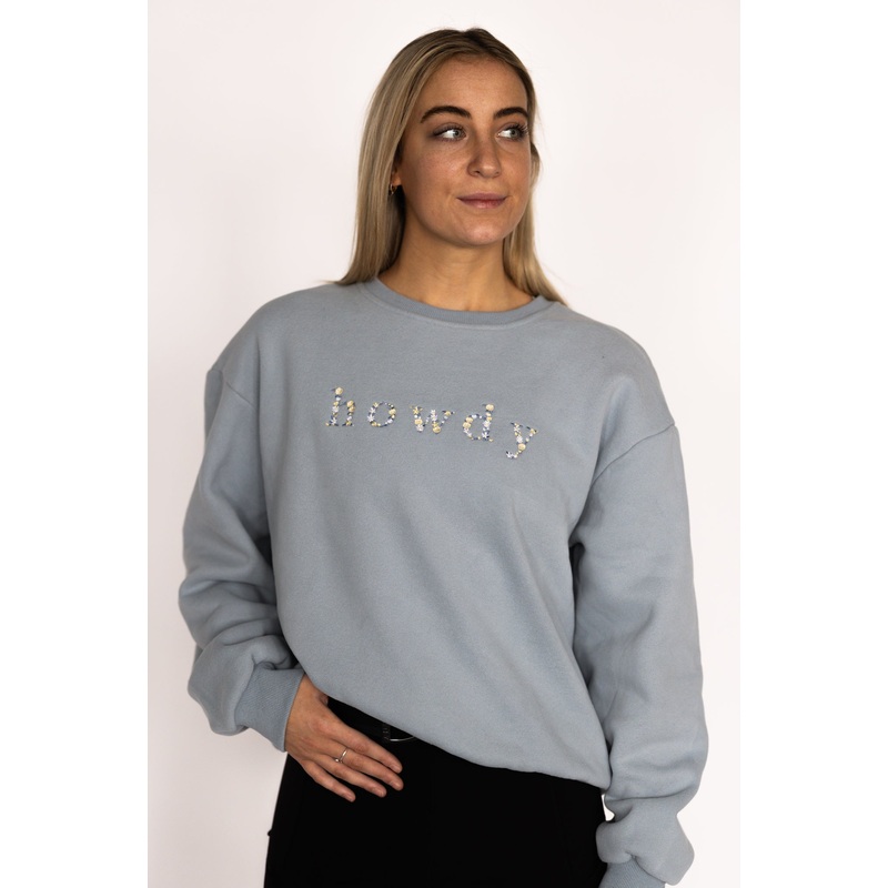 “Howdy” Sky Blue Sweatshirt