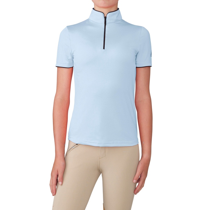 Kids’ Signature Airflex Sport Shirt Short Sleeve – Blue Mist