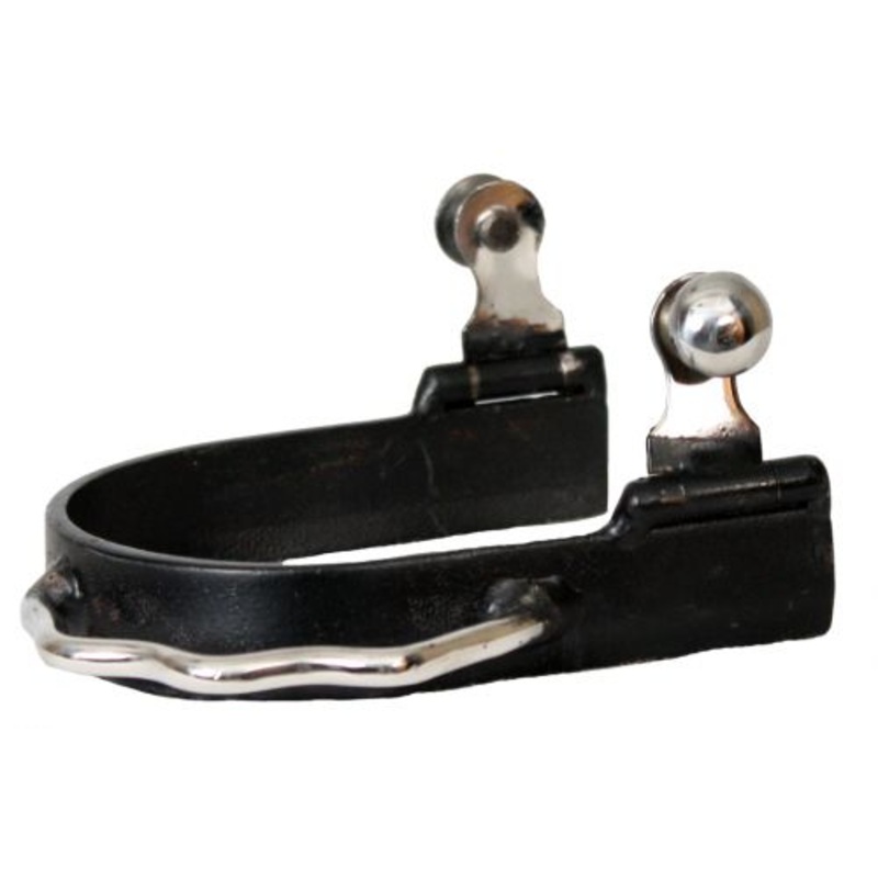 #21151: Showman ladie’s/youth size blued steel barrel racer bumper spurs