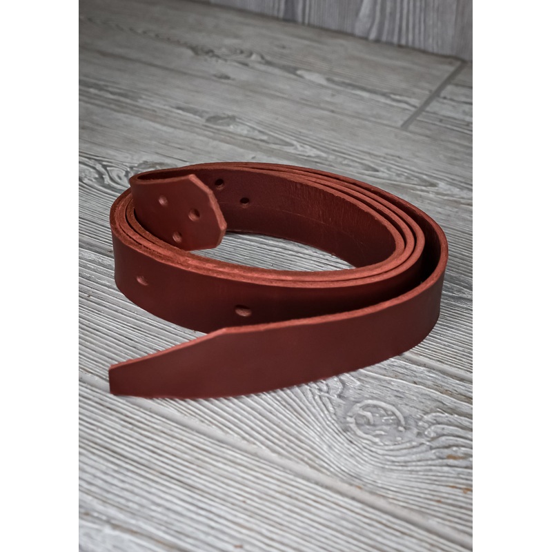 Burgundy Latigo Tie Strap 2″ Wide