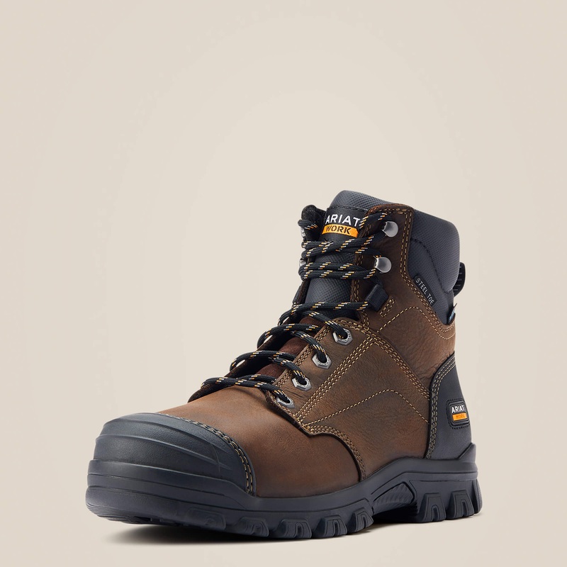 Ariat Men’s Treadfast 6″ Waterproof Steel Toe Work Boot