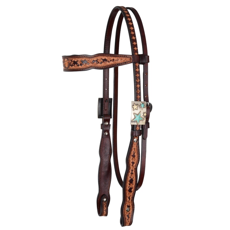 Circle Y Saturn Rising 5/8″ Browband Headstall