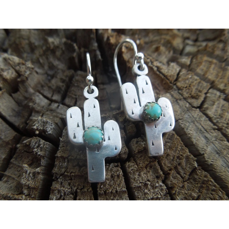 Fat Little Saguaro Cactus Earrings