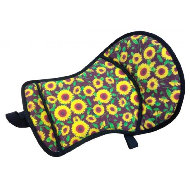 #177040: Showman Sunflower Print seat saver with fleece bottom
