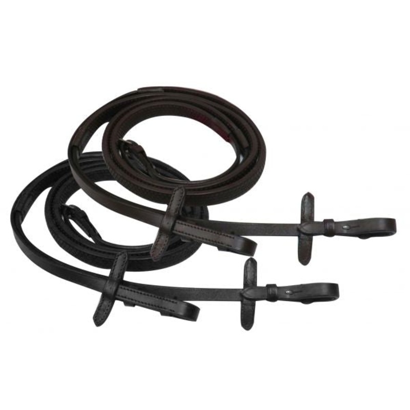 #19232: Showman  54″ rubber English reins