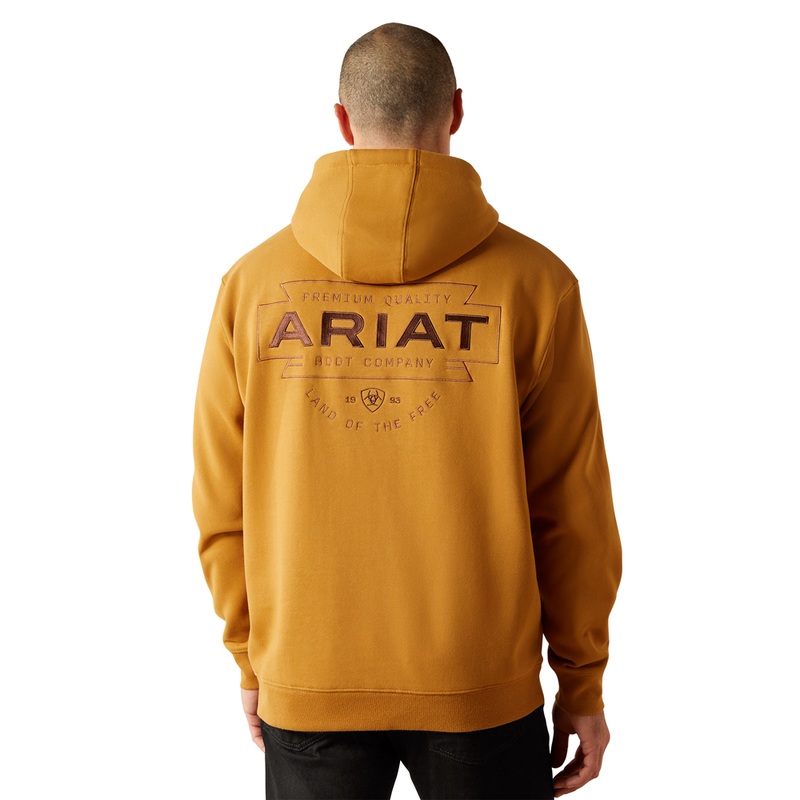 10062495 Ariat Men’s Southwest Simple Hoodie – Bone Brown