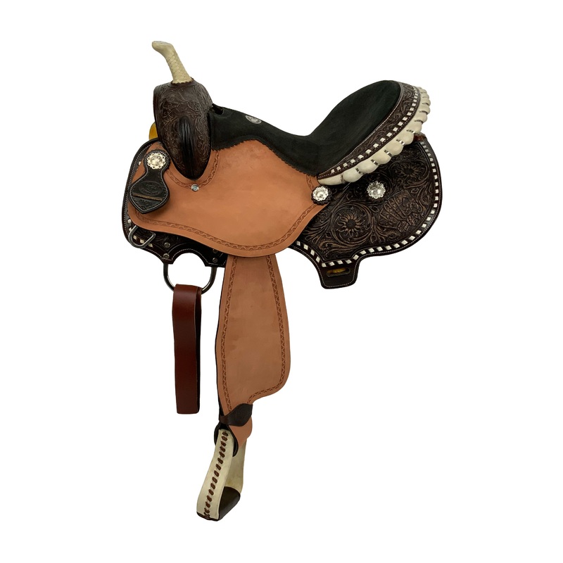 Double T Jackpot Barrel Style Saddle – 15 Inch