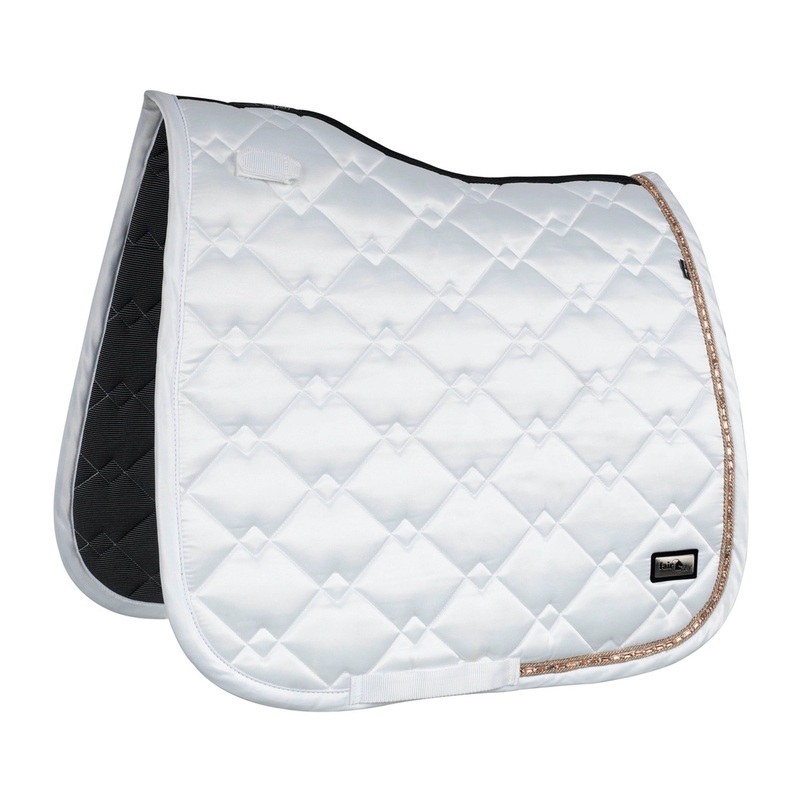 Fair Play Dressage Saddle Pad AZURYT CERAMIC White ROSEGOLD