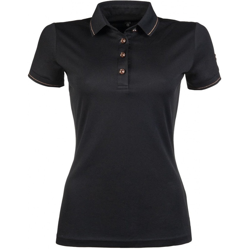Womens Polo Shirt Rosegold Glamour Style