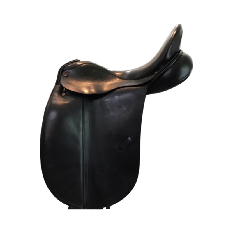 17.5″ Albion SLK Wide Tree Used Dressage Saddle – C
