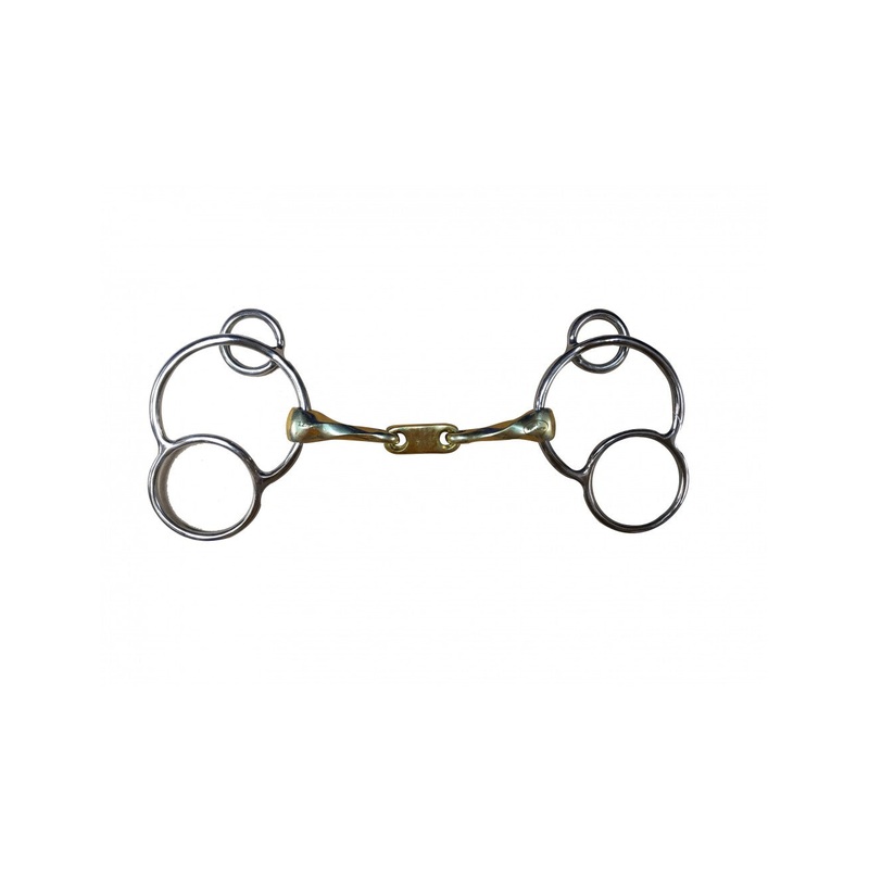 Jump’In Twisted French Link German 3 Ring Gag
