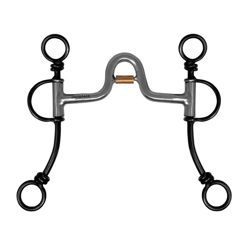 Western Ported Curb Bit with Copper Roller-FREE SHIPPING