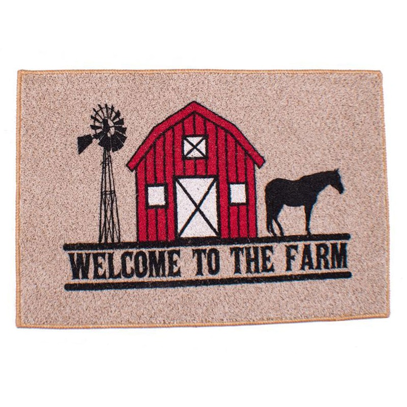 27 x 18 Welcome To The Farm floor mat