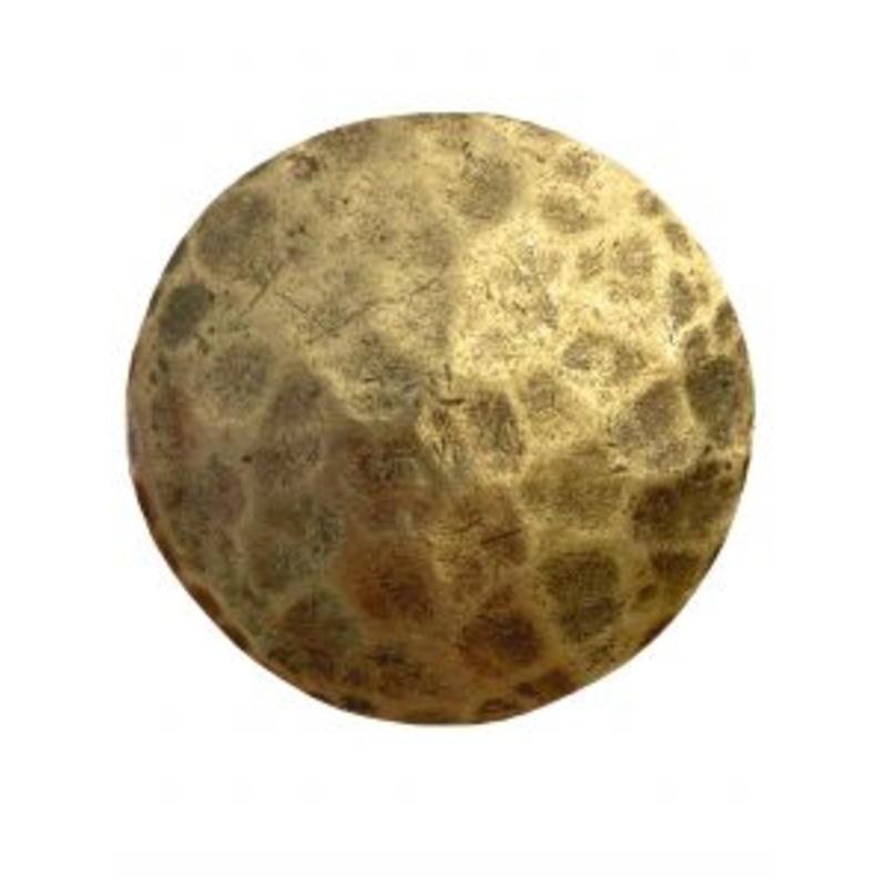 Gold Tone round hammered concho with Screw