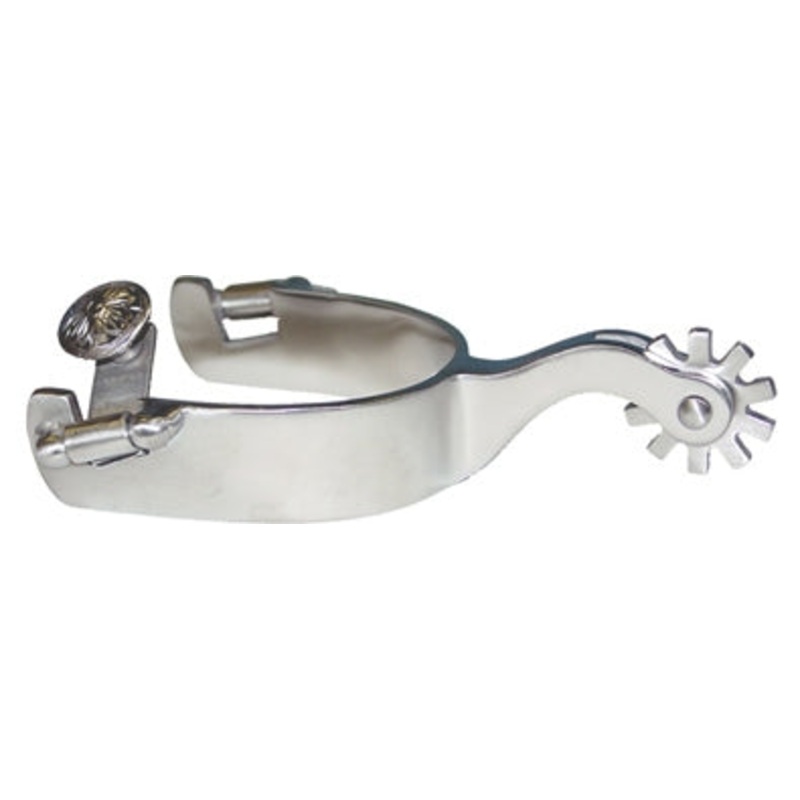 Metalab Mens Performer Stainless Steel Brushed All Around Spur