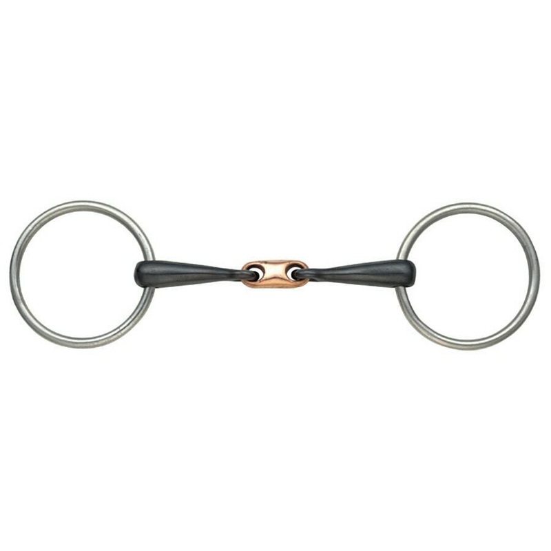 Shires Copper Lozenge Snaffle, Sweet Iron