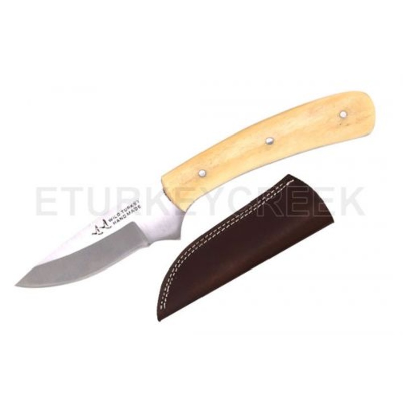 Wild Turkey Handmade Collection Hunting Skinner Knife with case