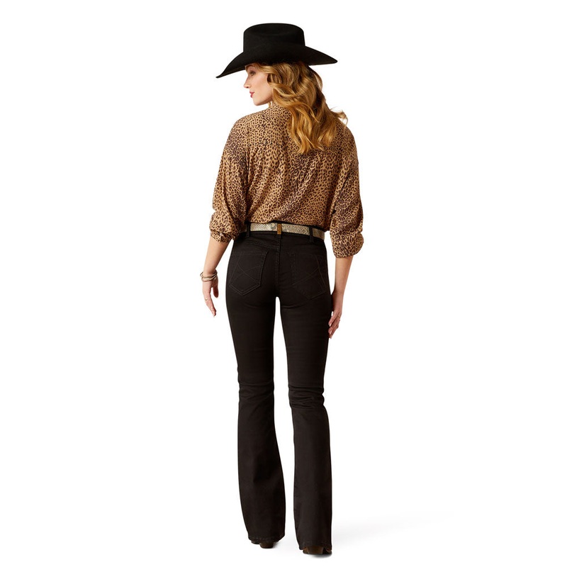 10053533 Ariat Women’s Perfect Rise Ella Boot Cut Jeans – Black