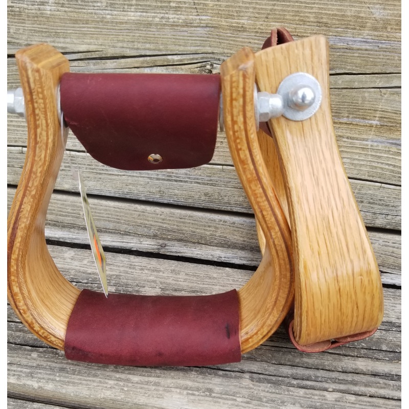 2″ Oak Wood Bell Stirrups