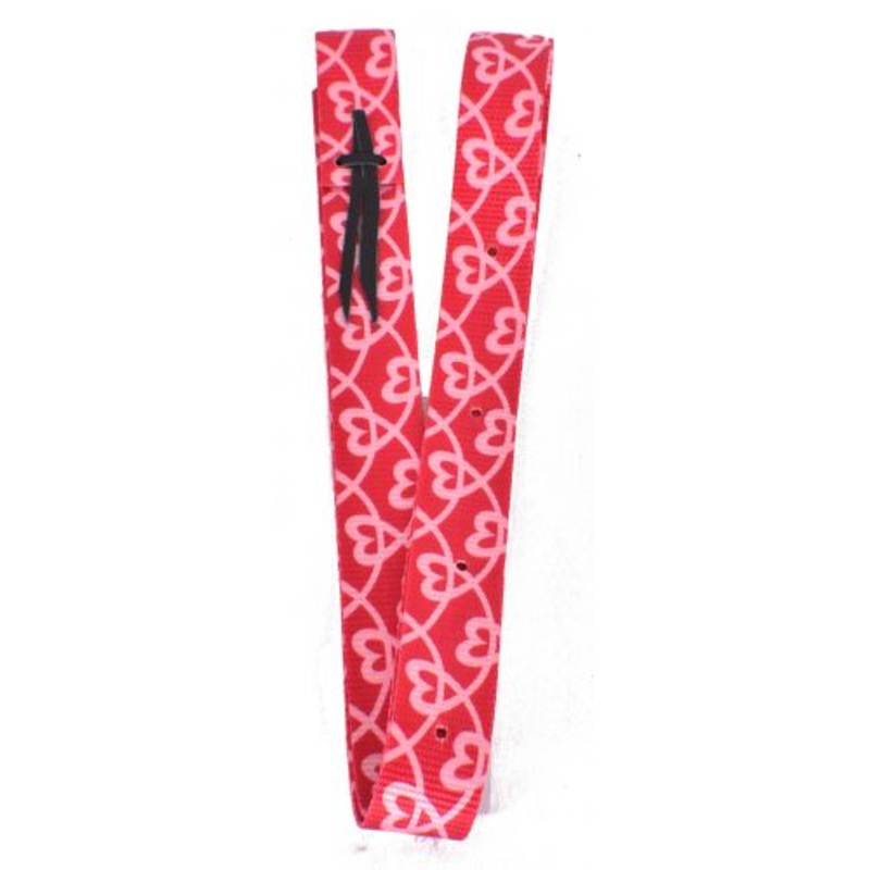 #NH-28: Showman Nylon Tie Strap with heart design