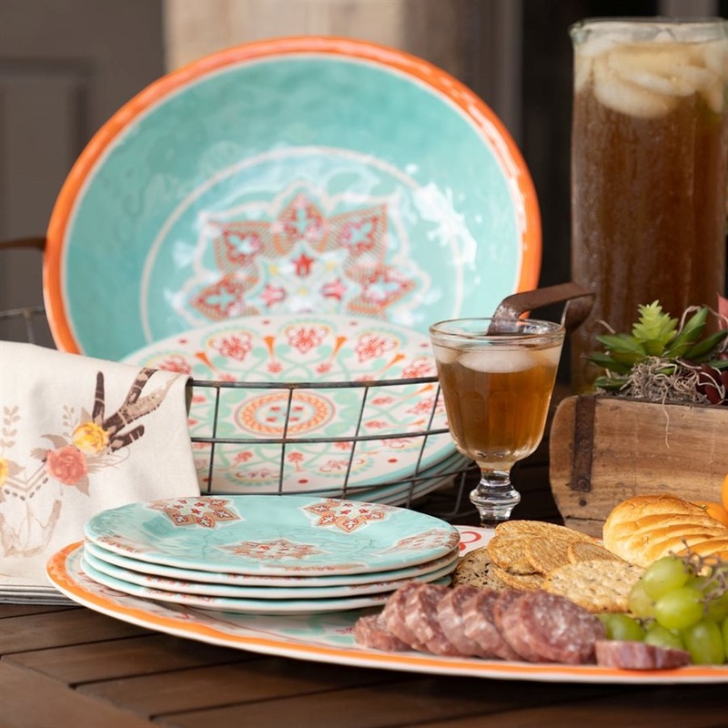 Western Melamine 10 Piece Dinnerware Set – FREE SHIPPING