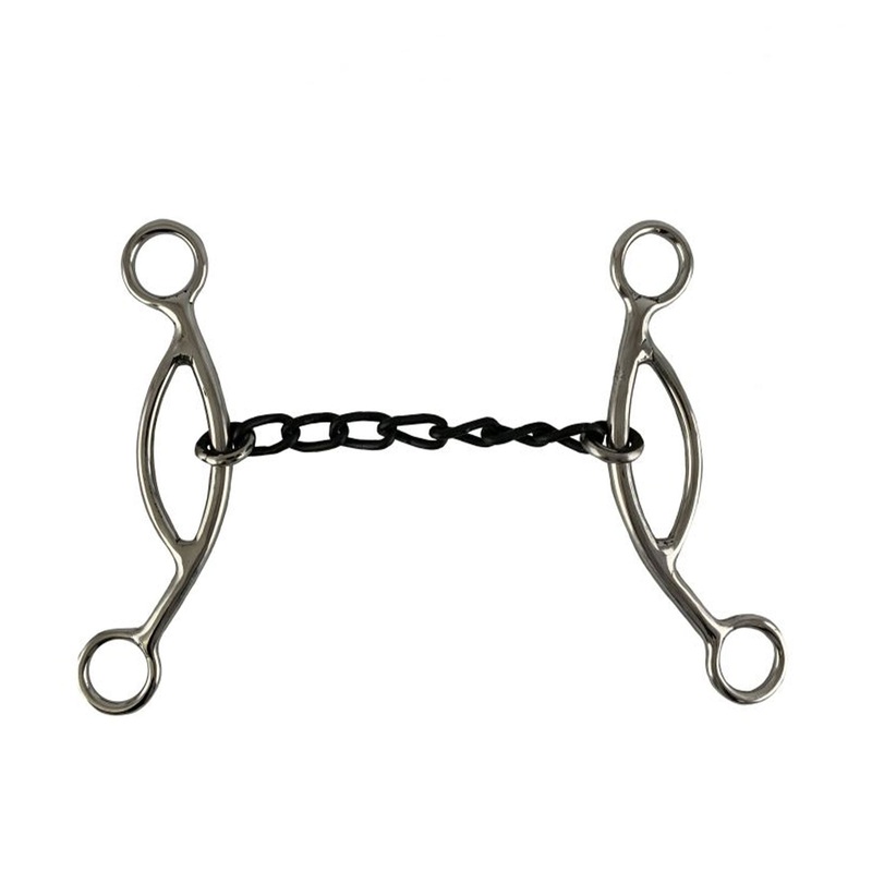 Showman 5 Stainless Steel Sweet Iron Mouth Chain with Sliding Gag