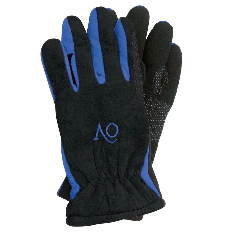 Women’s Polar Fleece Winter Riding Gloves – Black/Royal