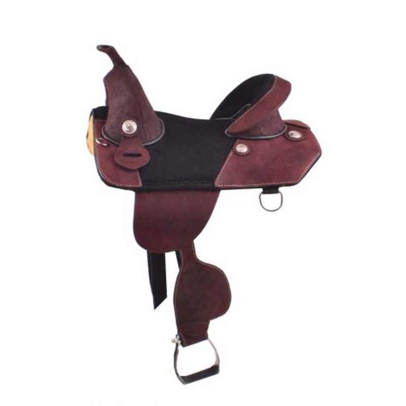 15-16″ Double T Dark Brown Treeless Saddle #6877