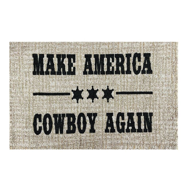 27 x 18 Make America Cowboy Again Welcome Mat